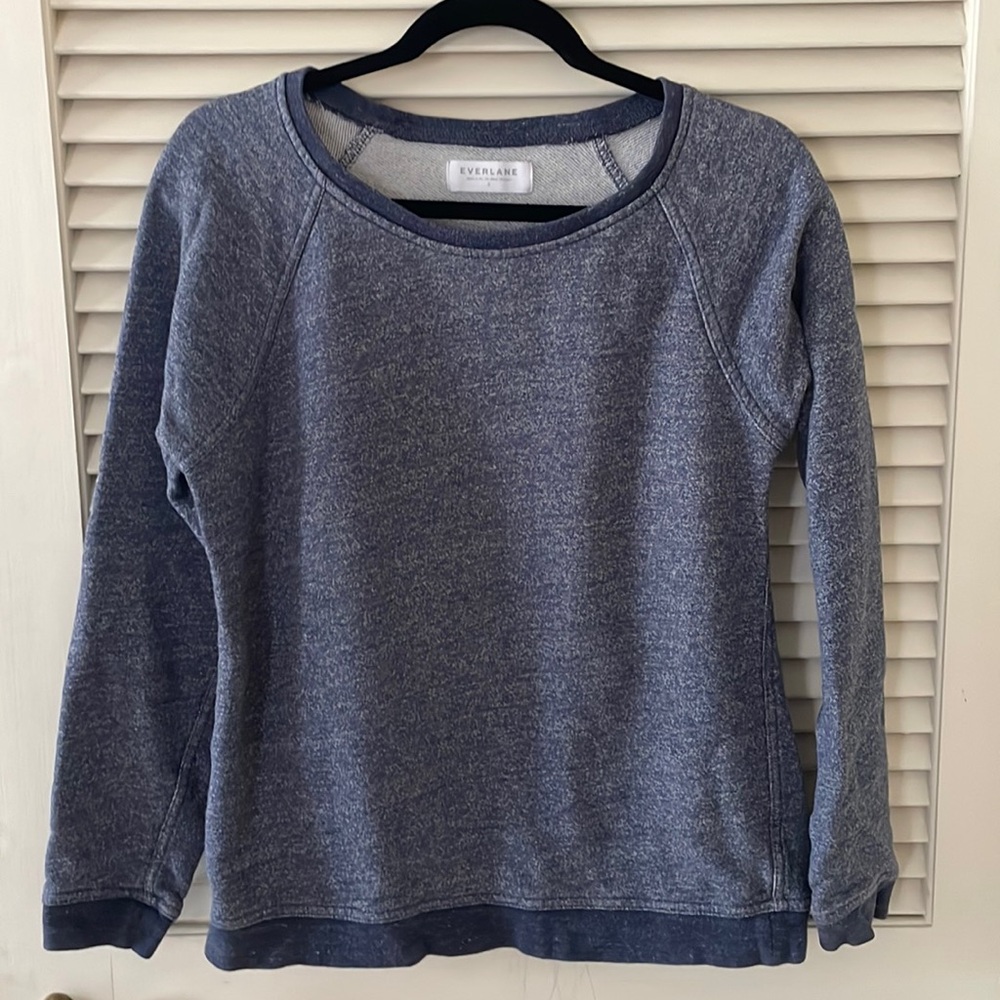 Everlane Sweatshirt Heather Blue S